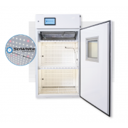 Arabidopsis  Plant Growth Chamber -  41 series (41" wide), with (2) tiers of horizontal SciWhite enhanced with Red 660nm LED lighted shelving (405 µmoles/m2/s of light irradiance measured at 6” from the LEDs, standard dimmable from 10%-100% in 1% incremen