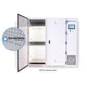 Arabidopsis  Plant Growth Chamber - (76.9" wide), with (3) tiers of horizontal SciWhite enhanced with Red 660nm LED lighted shelving (350 µmoles/m2/s of light irradiance measured at 6” from the LEDs, standard dimmable from 10%-100% in 1% increments).  Cha