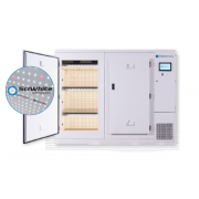 Arabidopsis  Plant Growth Chamber -  (95.9" wide), with (3) tiers of horizontal SciWhite enhanced with Red 660nm LED lighted shelving (575 µmoles/m2/s of light irradiance measured at 6” from the LEDs, standard dimmable from 10%-100% in 1% increments).  Ch