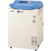 Amerex Model HVA-110 autoclave. 110L; 105° to 135°C operating range; floor model; delayed auto-start; auto steam exhaust; agar sterilization; digital display; microprocessor control; sterilization timer: 1-250 min; requires but does not include a basket i