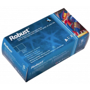 Aurelia Robust nitrile glove, blue, medical grade 5.0 mil powder free, micro textured, chemotherapy tested, Large (10 boxes/cs, 1000gloves)