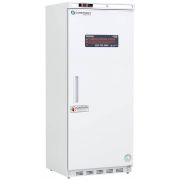 20 Cu. Ft. Flammable Material Storage Refrigerator; Temperature alarms, keyed door locks, interior shelving, probe access, and microprocessor temperature control. 2 Year Parts & Labor Warranty.